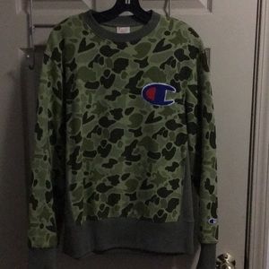 Champion Sweater Camo Large